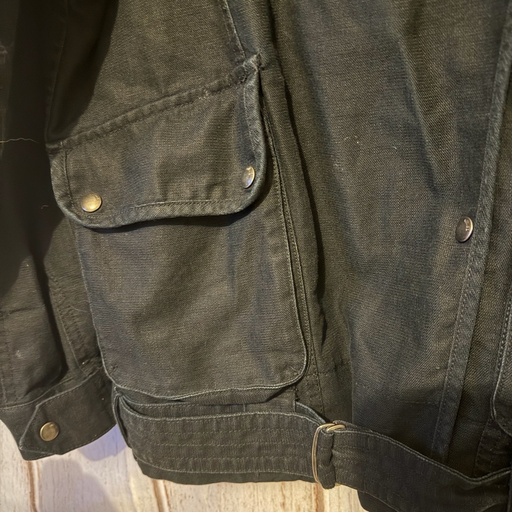 Wilfred Free Rayder Moto Utility Jacket Linen Blend Black Size Small - Picture 6 of 10